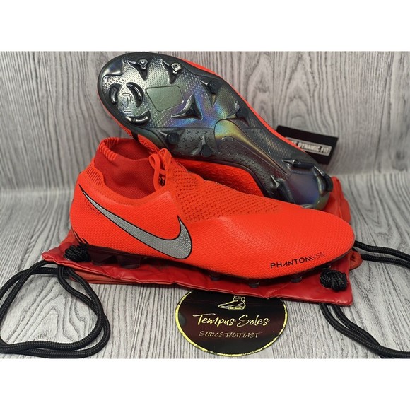 Nike Phantom Vision Elite DF FG Men\'s Soccer Cleats Crimson AO3262-600 Sz 12.5 main image 9